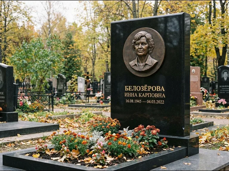 Памятник с барельефом — выполненная работа 14 в Перми