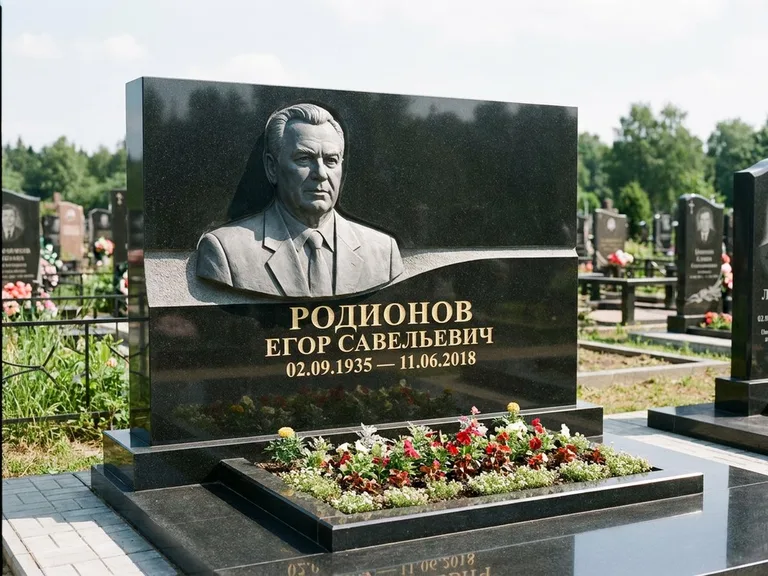 Памятник с барельефом — выполненная работа 27 в Перми
