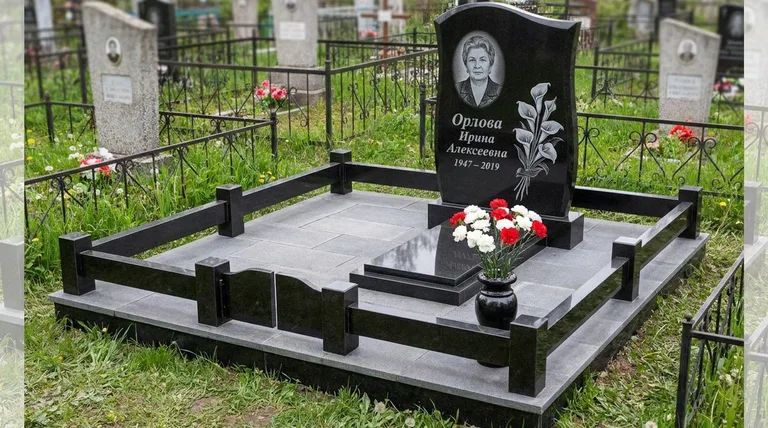 Памятник с гравировкой калл — выполненная работа «Орлова» в Перми