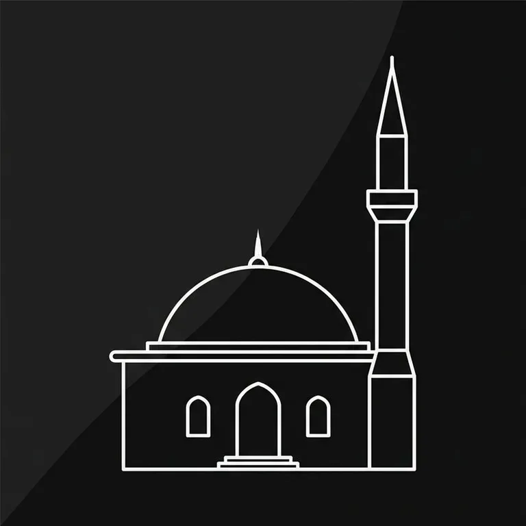 Эскиз: Одноминаретная — скромный силуэт сельской мечети в Перми
