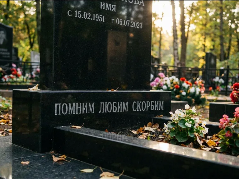 Эпитафия — гравировка с выездом на кладбище в Перми