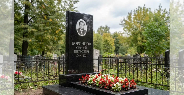 Памятник с оградой, Памятники мастерской «Мастер Каменев» на кладбищах Перми