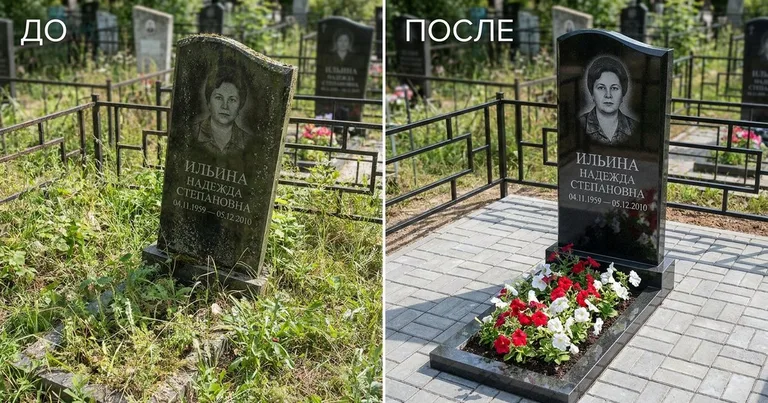 Реставрация памятника до и после в Перми