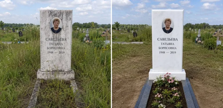 Диптих №21: кованая оградка с пиками — очищена от ржавчины, подкрашена чёрным в Перми