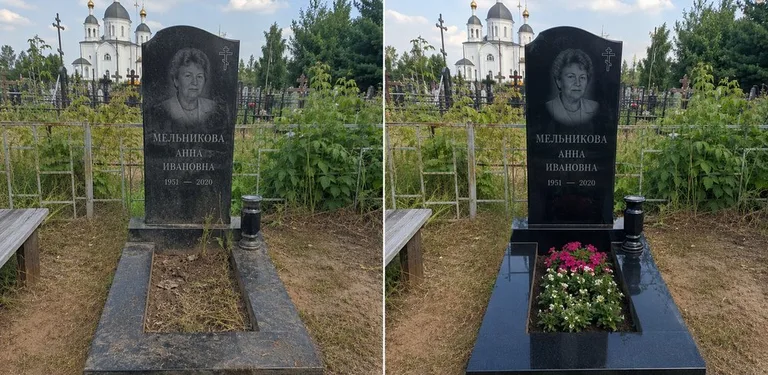 Мойка фигурного памятника до и после в Перми