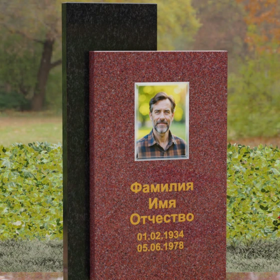 Памятник вертикальный из гранита в Волгограде, гранит Лезниковский