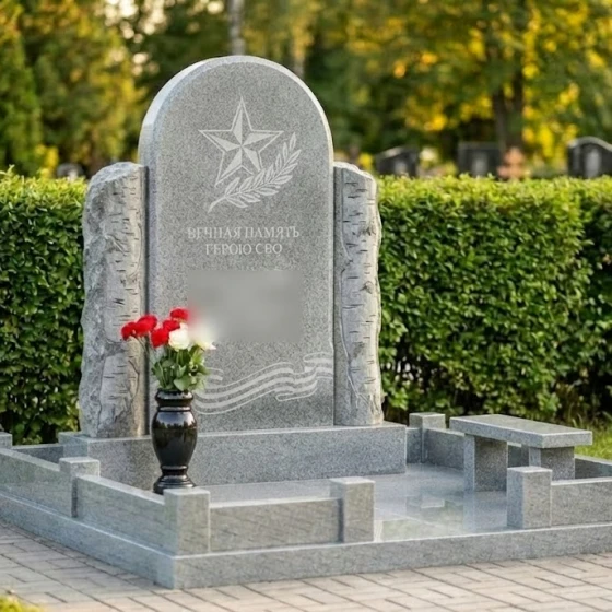 Гранитный мемориальный комплекс светский в Перми, гранит Мансуровский