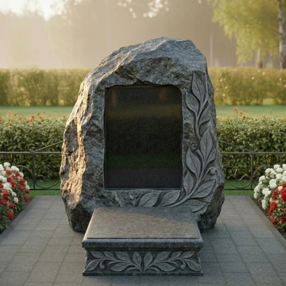 Вертикальный Гранитный светский мемориальный комплекс в Перми, гранит Габбро-диабаз