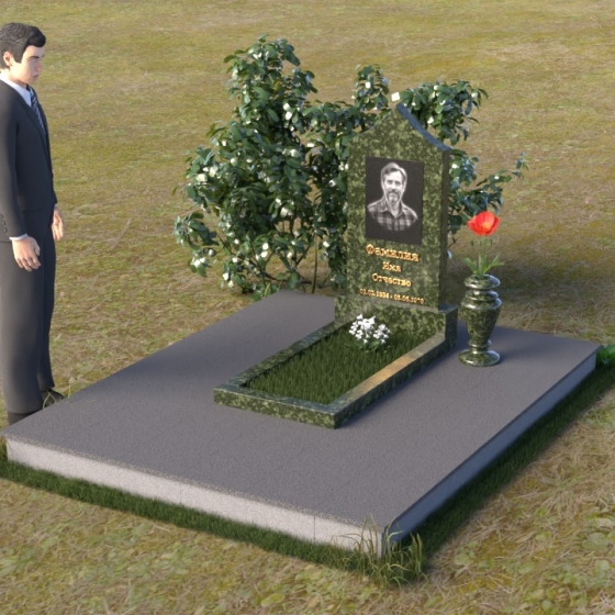 Гранитный монумент с заостренным верхом
