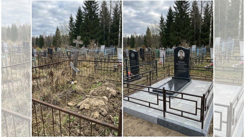 Установка памятника в Перми — пример 1